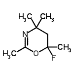 CAS#: 93072-39-0， 6-Fluoro-2,4,4,6-tetramethyl-5,6-dihydro-4H-1,3-oxazine