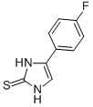 结构式 CAS# 93103-15-2, 1,3-二氢-4-(4-氟苯基)-2H-咪唑-2-硫酮
