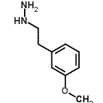 结构式 CAS# 93457-54-6, [2-(3-甲氧基苯基)乙基]肼