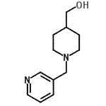 结构式 CAS# 934570-59-9, [1-(3-吡啶基甲基)-4-哌啶基]甲醇