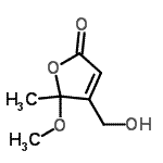 CAS#: 93496-37-8， 4-(Hydroxymethyl)-5-methoxy-5-methyl-2(5H)-furanone