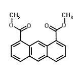 结构式 CAS# 93655-34-6, 二甲基1,8-蒽二羧酸酯