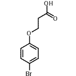 结构式 CAS# 93670-18-9, 3-(4-溴苯氧基)丙酸