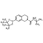 structure of CAS# 937048-76-5, tert-butyl 7-(4,4,5,5-tetramethyl-1,3,2-dioxaborolan-2-yl)-3,4-dihydro-1H-isoquinoline-2-carboxylate;tert-buty<wbr>l 7-(tetr<wbr>amethyl-1<wbr>,3,2-diox<wbr>aborolan-<wbr>2-yl)-1,2<wbr>,3,4-tetr<wbr>ahydroiso<wbr>quinoline<wbr>-2-carbox<wbr>ylate
