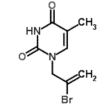 CAS#: 937166-24-0， 1-(2-Bromo-2-propen-1-yl)-5-methyl-2,4(1H,3H)-pyrimidinedione