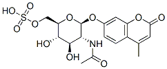 CAS#: 93751-71-4， 4-Methylumbelliferyl-6-Sulfo-2-Acetamido-2-Deoxy-beta-Glucopyranoside
