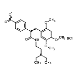 CAS#: 93777-62-9， N-[2-(Diethylamino)ethyl]-2-(4-nitrophenyl)-3-(2,4,5-trimethoxyphenyl)acrylamide hydrochloride (1:1)