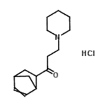 CAS#: 93778-70-2， 1-(Bicyclo[2.2.1]hept-5-en-2-yl)-3-(1-piperidinyl)-1-propanone hydrochloride (1:1)
