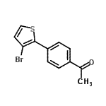 CAS#: 937796-01-5， 1-[4-(3-Bromo-2-thienyl)phenyl]ethanone