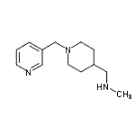 结构式 CAS# 937796-17-3, N-甲基-1-[1-(3-吡啶基甲基)-4-哌啶基]甲胺