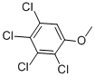 structure of CAS# 938-86-3, 2,3,4,5-Tetrachloroanisole;1,2,3,4-Tetrachloro-5-Methoxy-Benzene;Benzene, 1,2,3,4-Tetrachloro-5-Methoxy-