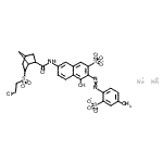CAS#: 93803-33-9， Disodium 7-[({6-[(2-chloroethyl)sulfonyl]bicyclo[2.2.1]hept-2-yl}carbonyl)amino]-4-hydroxy-3-[(4-methyl-2-sulfonatophenyl)diazenyl]-2-naphthalenesulfonate