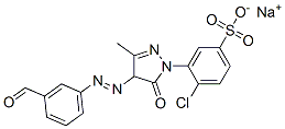 CAS#: 93804-42-3， Sodium 4-Chloro-3-[4-[(3-Formylphenyl)Azo]-4,5-Dihydro-3-Methyl-5-Oxo-1H-Pyrazol-1-Yl]Benzenesulphonate