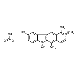 CAS#: 93841-59-9， 9-Hydroxy-1,2,5,6-tetramethyl-6H-pyrido[4,3-b]carbazol-2-ium acetate