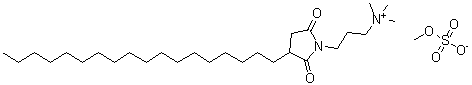 CAS#: 93882-18-9， N,N,N-Trimethyl-3-(3-octadecyl-2,5-dioxo-1-pyrrolidinyl)-1-propanaminium methyl sulfate