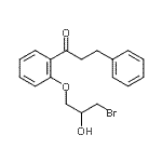 CAS#: 93885-34-8， 1-[2-(3-Bromo-2-hydroxypropoxy)phenyl]-3-phenyl-1-propanone