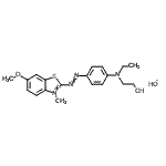 CAS#: 93919-19-8， 2-({4-[Ethyl(2-hydroxyethyl)amino]phenyl}diazenyl)-6-methoxy-3-methyl-1,3-benzothiazol-3-ium hydroxide