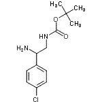 CAS#: 939760-49-3， 2-Methyl-2-propanyl [2-amino-2-(4-chlorophenyl)ethyl]carbamate
