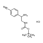 CAS#: 939760-53-9， 2-Methyl-2-propanyl [2-amino-2-(4-cyanophenyl)ethyl]carbamate hydrochloride (1:1)