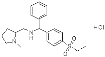CAS#: 93980-95-1， N-[[4-(Ethylsulfonyl)Phenyl]Phenylmethyl]-1-Methyl-2-Pyrrolidinemethanamine Hydrochloride (1:1)