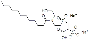 CAS#: 94006-23-2， Disodium 4-[2-[(2-Hydroxyethyl)(1-Oxododecyl)Amino]Ethyl] 2-Sulphonatosuccinate