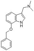 结构式 CAS# 94067-27-3, N,N-二甲基-7-(苯基甲氧基)-1H-吲哚-3-甲胺