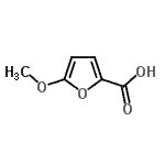 structure of CAS# 94084-62-5, 5-Methoxy-2-furoic acid;2-Furancarboxylicacid,5-methoxy-;5-methoxy-2-furoic acid;5-methoxyfuran-2-carboxylic acid