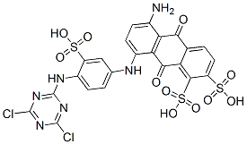 CAS#: 94087-01-1， 5-Amino-8-[[4-[(4,6-Dichloro-1,3,5-Triazin-2-Yl)Amino]-3-Sulphophenyl]Amino]-9,10-Dihydro-9,10-Dioxoanthracenedisulphonic Acid