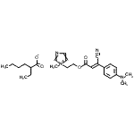 CAS#: 94087-17-9， 1-[2-({(2Z)-3-Cyano-3-[4-(dimethylamino)phenyl]-2-propenoyl}oxy)ethyl]-1-methyl-1H-imidazol-1-ium 2-ethylhexanoate