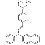 CAS#: 94089-07-3， 3-Bromo-N,N-diethyl-4-{(E)-[2-naphthyl(phenyl)hydrazono]methyl}aniline