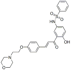 CAS#: 94094-51-6， N-[4-Hydroxy-3-[3-[4-[2-Morpholinoethoxy]Phenyl]Acryloyl]Phenyl]Benzenesulphonamide