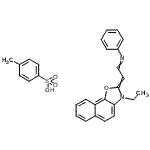 CAS#: 94109-69-0， 2-(3-Ethylnaphtho[2,1-d][1,3]oxazol-2(3H)-ylidene)-N-phenylethanimine 4-methylbenzenesulfonate (1:1)