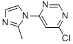 structure of CAS# 941294-31-1, 4-Chloro-6-(2-Methyl-1H-Imidazol-1-Yl)Pyrimidine;1-(6-Chloropyrimidin-4-Yl)-2-Methyl-1H-Imidazole;4-Chloro-6-(2-Methyl-1H-Imidazol-1-Yl)Pyrimide
