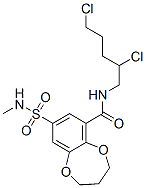 CAS#: 94134-90-4， N-(2,5-Dichloropentyl)-3,4-Dihydro-8-(N-Methylsulphamoyl)-2H-1,5-Benzodioxepin-6-Carboxamide