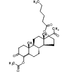 CAS#: 94135-06-5， 4-Acetoxy-3,20-dioxopregn-4-en-17-yl hexanoate