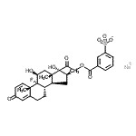 CAS#: 94135-40-7， Sodium 3-({[(11beta,16beta)-9-fluoro-11,17-dihydroxy-16-methyl-3,20-dioxopregna-1,4-dien-21-yl]oxy}carbonyl)benzenesulfonate