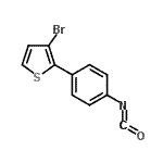 CAS#: 941716-97-8， 3-Bromo-2-(4-isocyanatophenyl)thiophene