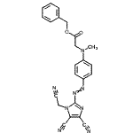 CAS#: 94199-50-5， benzyl 2-[[4-[4,5-dicyano-1-(cyanomethyl)imidazol-2-yl]azophenyl]-methyl-amino]acetate
