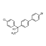 CAS#: 94213-46-4， 1-[4-(4-bromophenyl)phenyl]-1-(4-chlorophenyl)propan-1-ol