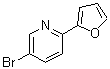 结构式 CAS# 942206-06-6, 5-溴-2-(2-呋喃基)吡啶