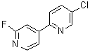 结构式 CAS# 942206-11-3, 5-氯-2'-氟-2,4'-联吡啶