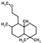 CAS#: 94231-52-4， 5-(2-methoxyethyl)-1,1,4a,6-tetramethyl-decalin
