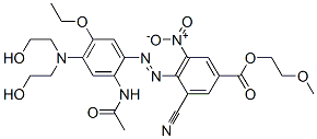 CAS#: 94276-98-9， 2-Methoxyethyl 4-[[2-(Acetylamino)-4-[Bis(2-Hydroxyethyl)Amino]-5-Ethoxyphenyl]Azo]-3-Cyano-5-Nitrobenzoate