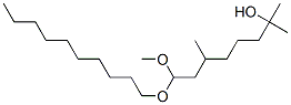 CAS#: 94291-89-1， 8-(Decyloxy)-8-Methoxy-2,6-Dimethyloctan-2-Ol