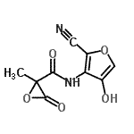 CAS#: 944403-65-0， N-(2-Cyano-4-hydroxy-3-furyl)-2-methyl-3-oxo-2-oxiranecarboxamide