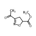 CAS#: 94447-70-8， Methyl 3-acetyl-4,5-dihydro-1,2-oxazole-5-carboxylate