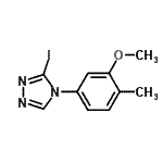 CAS#: 944642-14-2， 3-Iodo-4-(3-methoxy-4-methylphenyl)-4H-1,2,4-triazole