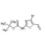 CAS#: 944805-17-8， 2-Methyl-2-propanyl (4-bromo-5-formyl-1,3-thiazol-2-yl)carbamate