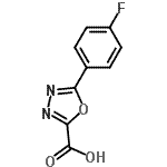CAS#: 944898-08-2， 5-(4-Fluorophenyl)-1,3,4-oxadiazole-2-carboxylic acid