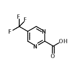 structure of CAS# 944905-44-6, 5-(Trifluoromethyl)-2-pyrimidinecarboxylic acid;2-Pyrimidinecarboxylic acid, 5-(trifluoromethyl)-;5-(Trifluormethyl)-2-pyrimidincarbonsäure;5-(Trifluoromethyl)-2-pyrimidinecarboxylic acid